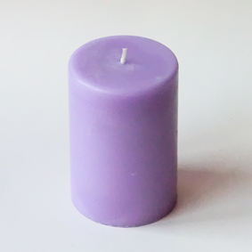 Bougie pilier lilas 1