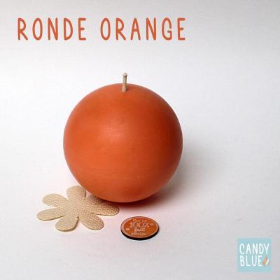 Bougie ronde orange