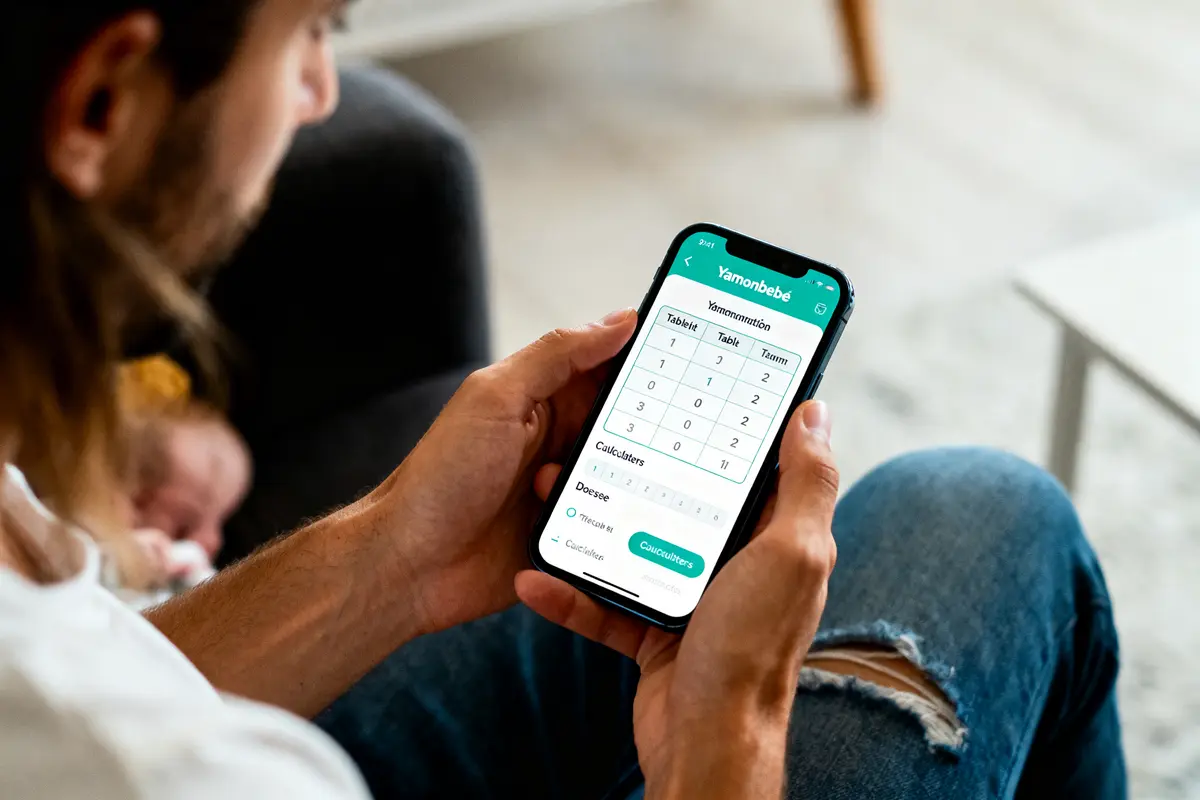 Difficile de le décrire, mais on voit une personne utilisant une application de calcul sur son smartphone.