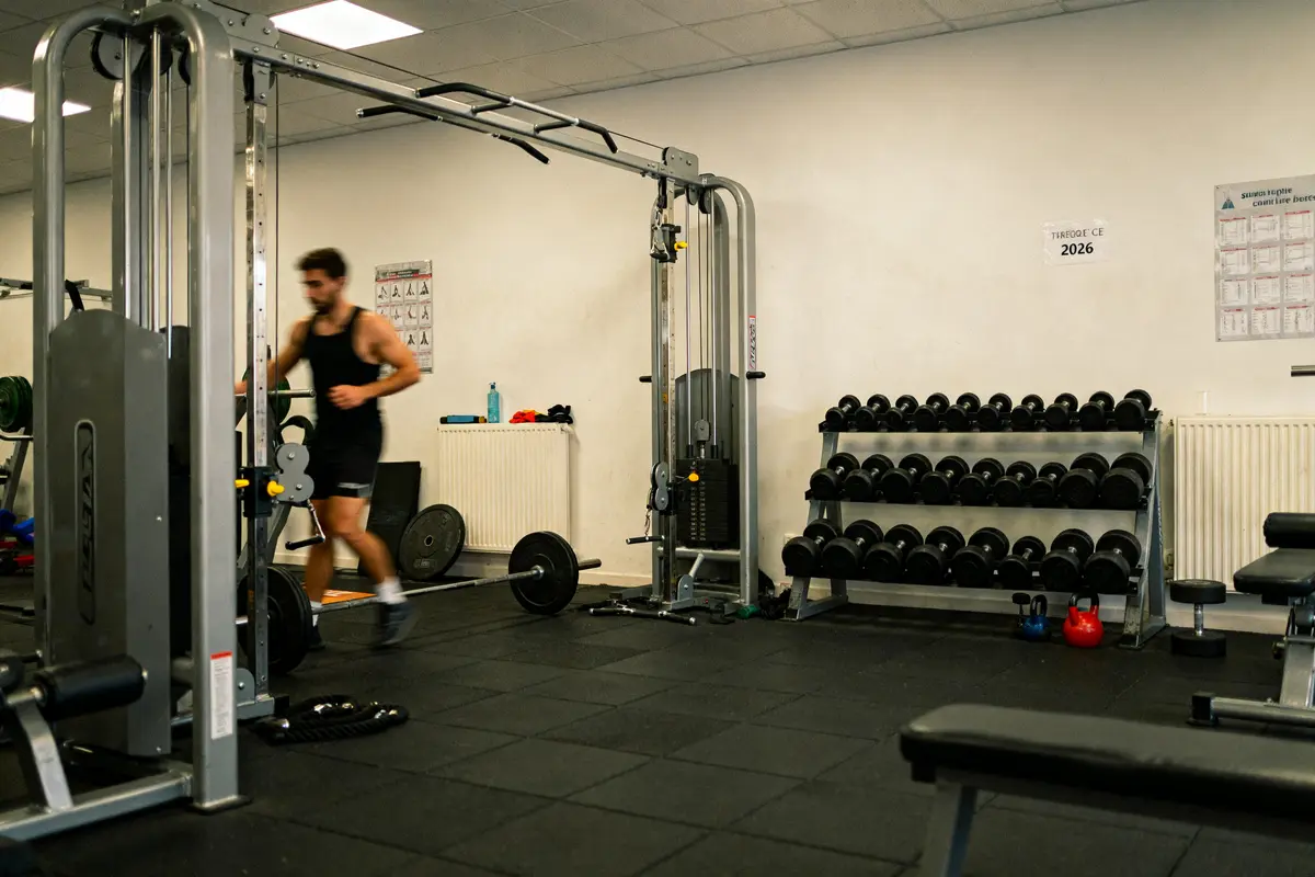 Salle de musculation moderne dans la salle de sport la moins chère en 2026